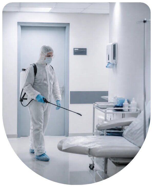 Профессиональная дезинфекция клиники в Губахе под ключ